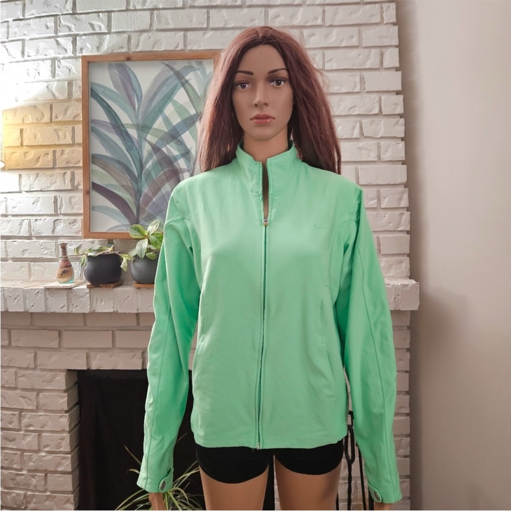 Nike sweatshirt Youth Large green zip up jacket